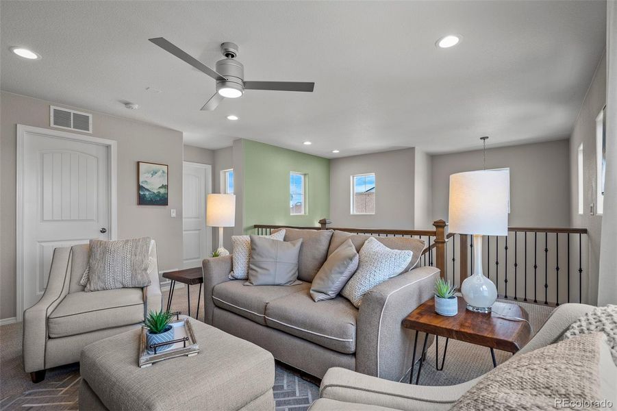 Furnished interior view inside a new home in , Colorado Springs (Image 16).