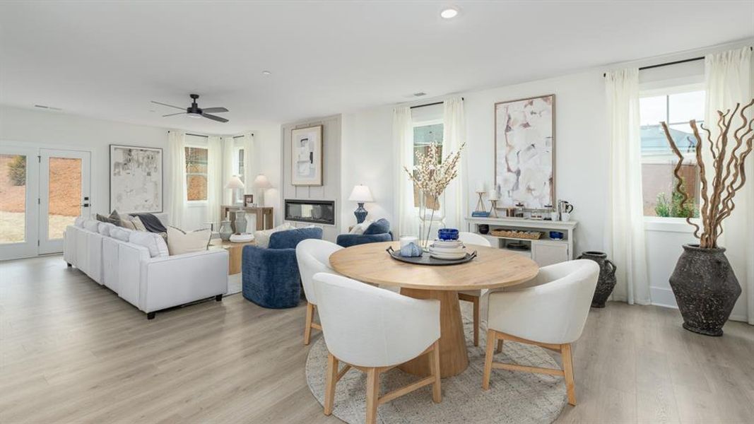 Furnished interior view inside a new home in The Village at Sandy Plains, Marietta (Image 39).