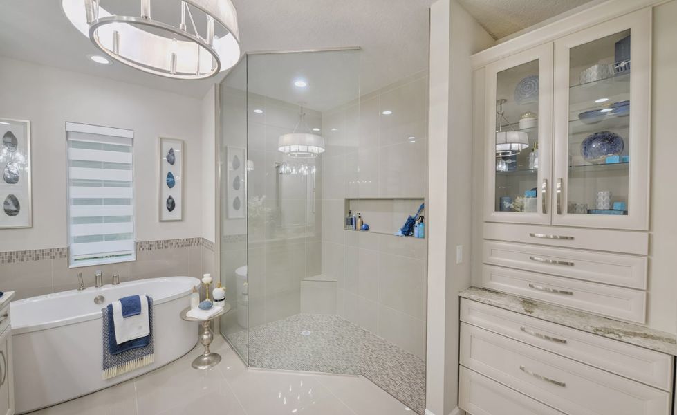 Furnished interior view inside a new home in The Reserve at Plantation Bay, Bunnell (Image 29).