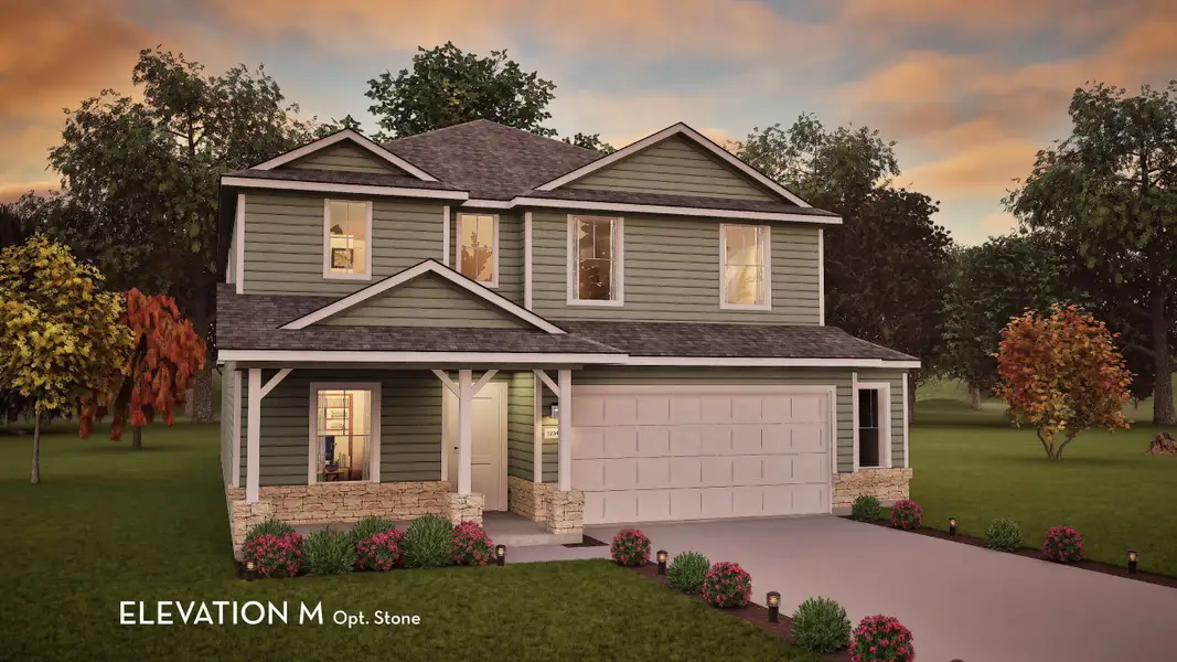 Representative exterior photo of a completed home built from the Concho by CastleRock Communities in Pearlbrook, Texas City, TX (Image 5).