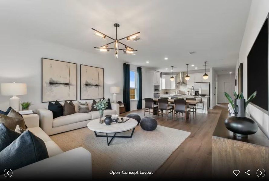 Interior photos- Photo of Pulte model home with same floor plan, not of actual home listed.