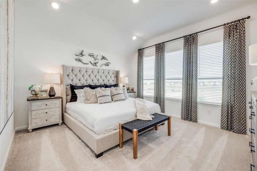 Furnished interior view inside a new home in Bridgeland, Cypress (Image 24).