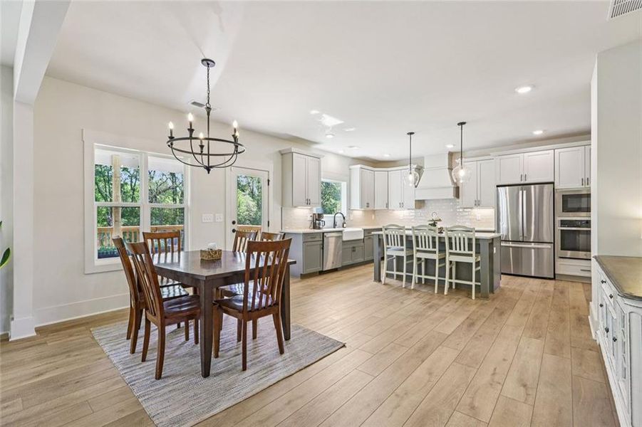 Furnished interior view inside a new home in , Hoschton (Image 15).