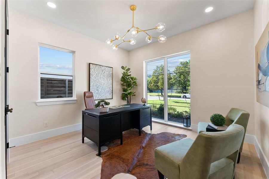 Furnished interior view inside a new home in , Dallas (Image 27). Furnished interior view inside a new home in , Dallas (Image 27).