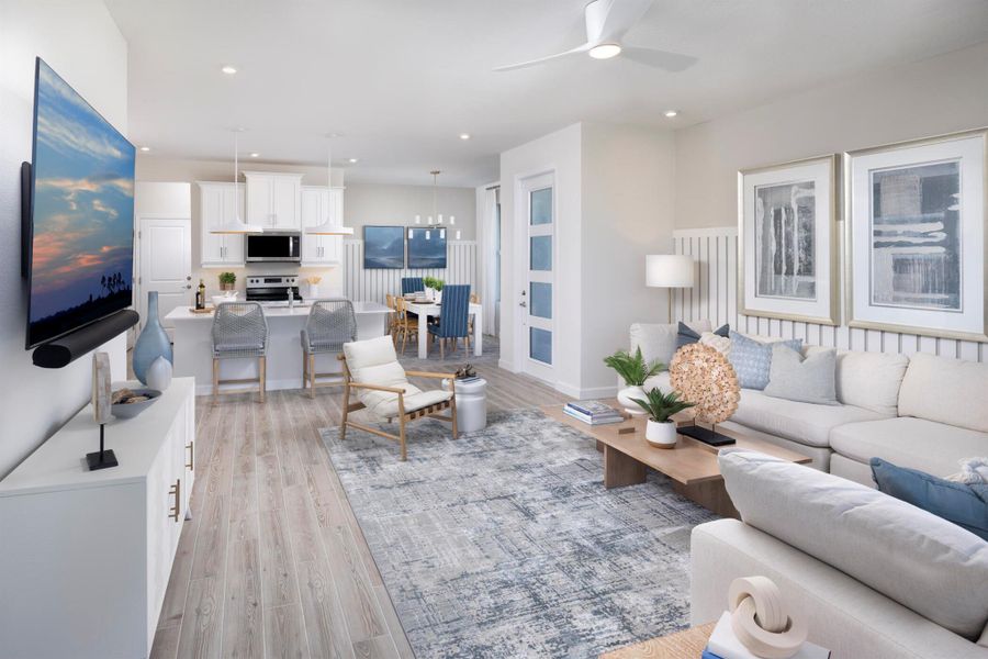 Furnished interior view inside a new home in Tradition - Cadence - Townhomes, Port St. Lucie (Image 6).