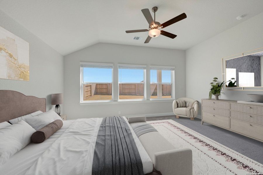 Furnished interior view inside a new home in , New Braunfels (Image 8).