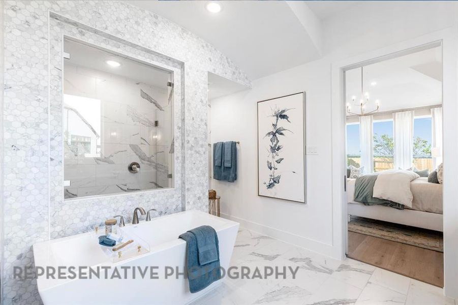 Furnished interior view inside a new home in Mustang Lakes, Celina (Image 13).