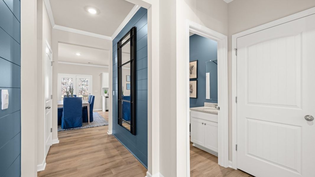 Representative furnished interior of a home built from the Hanover by D.R. Horton in Liberty Crossing, Braselton (Image 6).