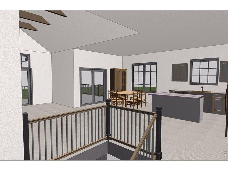 Exterior rendering of this home design in , Red Feather Lakes, CO (Image 3).