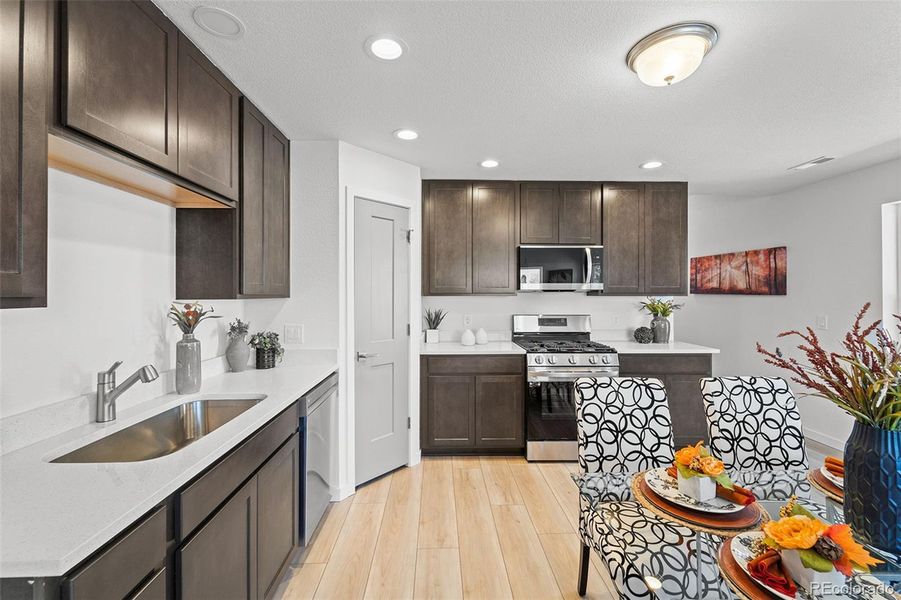 Furnished interior view inside a new home in , Colorado Springs (Image 23).