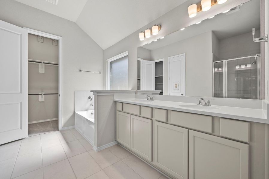 Furnished interior view inside a new home in The Trails, New Caney (Image 11).