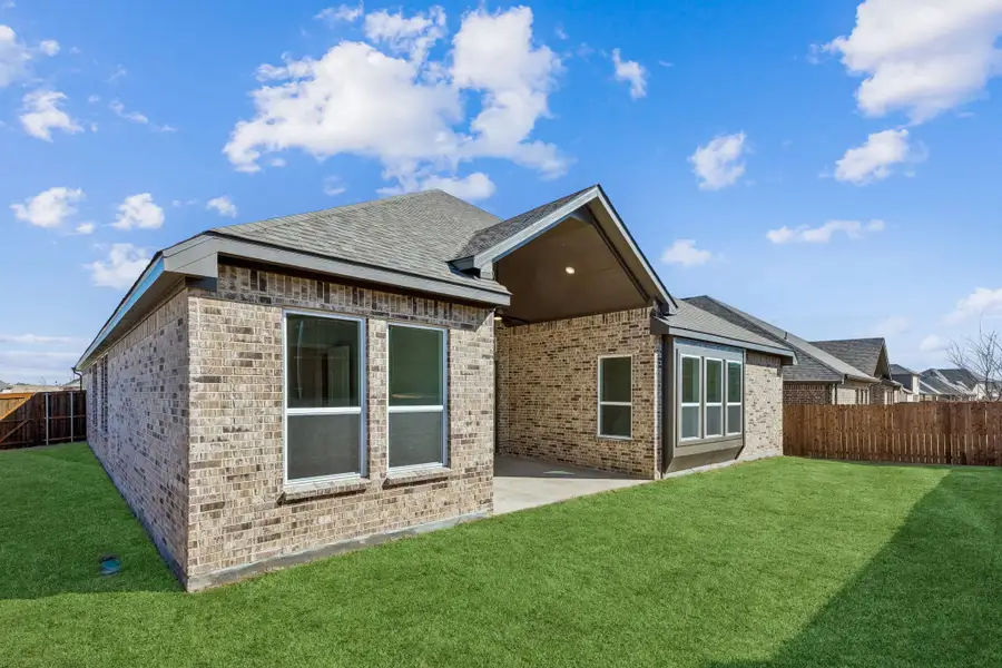 Exterior details and patio area of a home in Westside Preserve, Midlothian (Image 4).