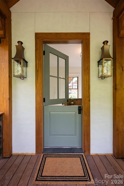 Exterior details and patio area of a home in , Black Mountain (Image 27).
