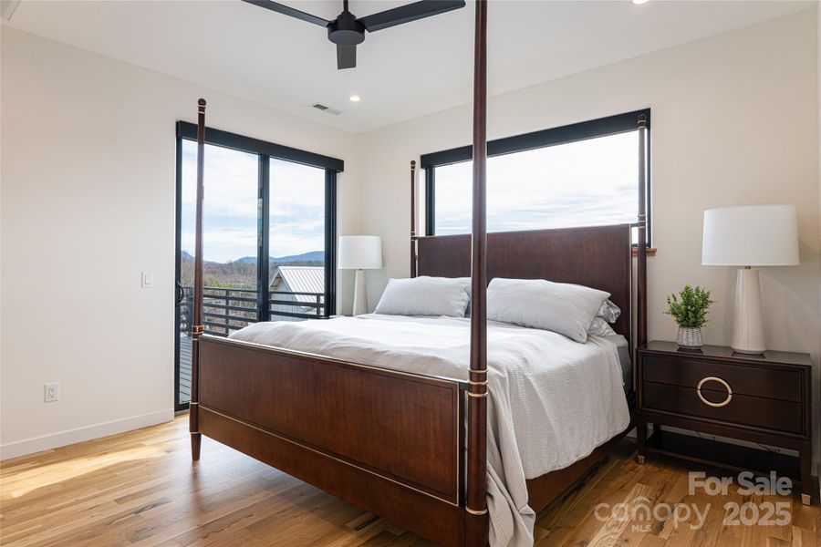 Primary suite leads to the rear deck Primary suite leads to the rear deck