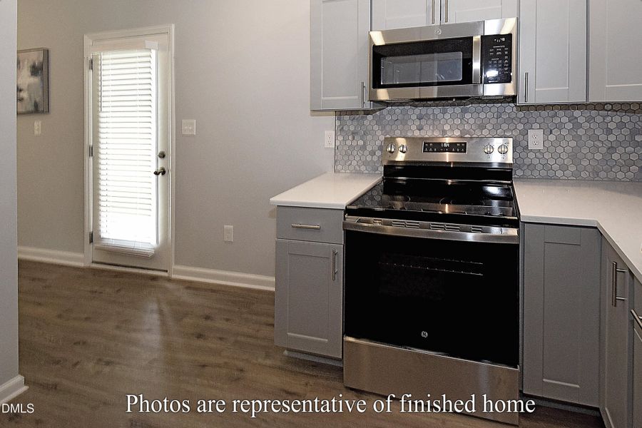 Kitchen entry and range Kitchen entry and range