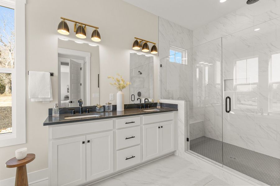 Representative furnished interior of a home built from the Emmy by Hunter Quinn Homes in Walker's Pointe, Anderson (Image 24).