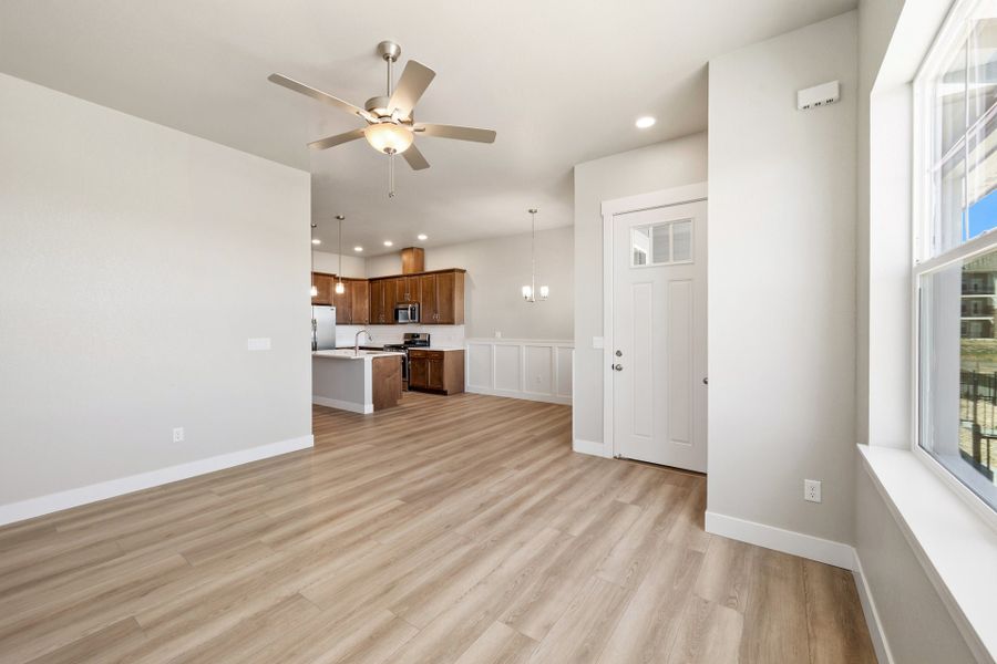 Spacious, unfurnished interior of a new home in The Lakes at Centerra, Loveland (Image 13).