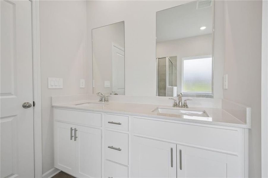 Furnished interior view inside a new home in Northwoods at Mirror Lake, Villa Rica (Image 12).