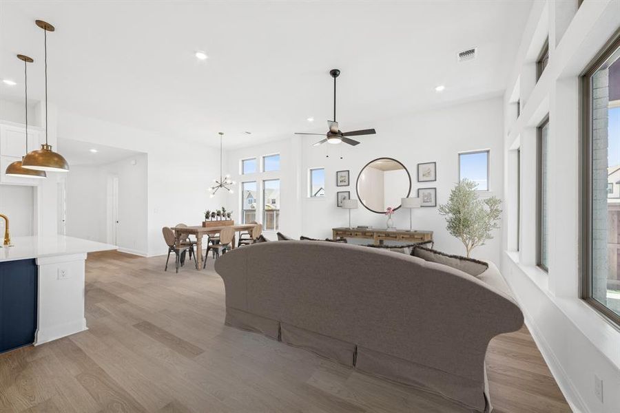 Furnished interior view inside a new home in Karis - Village Series, Crowley (Image 9). Furnished interior view inside a new home in Karis - Village Series, Crowley (Image 9).