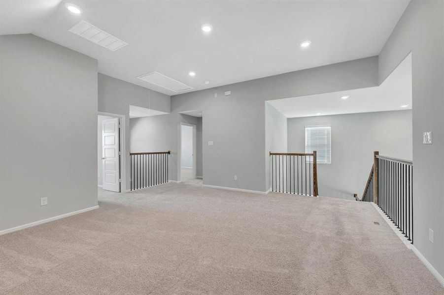 Spacious, unfurnished interior of a new home in The Preserve, Justin (Image 32).