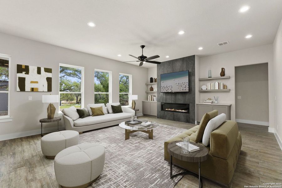 Furnished interior view inside a new home in , Wimberley (Image 7).