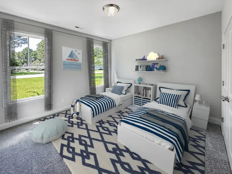 Representative furnished interior of a home built from the Laurel by Stevens Fine Homes in The Bluffs at Lake Waccamaw, Lake Waccamaw (Image 16).