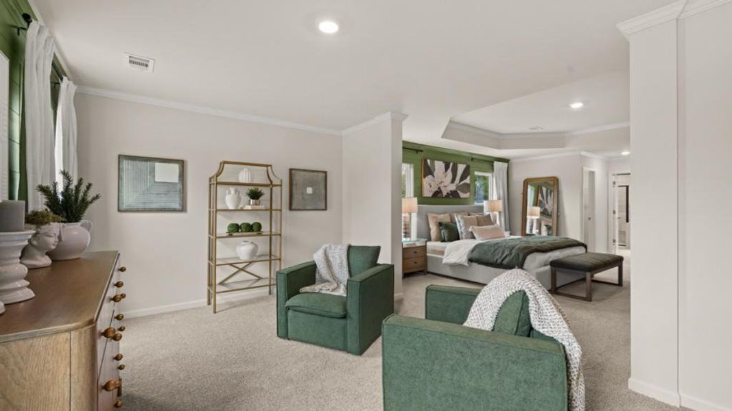 Furnished interior view inside a new home in Thalley Creek Estates, Cumming (Image 9).