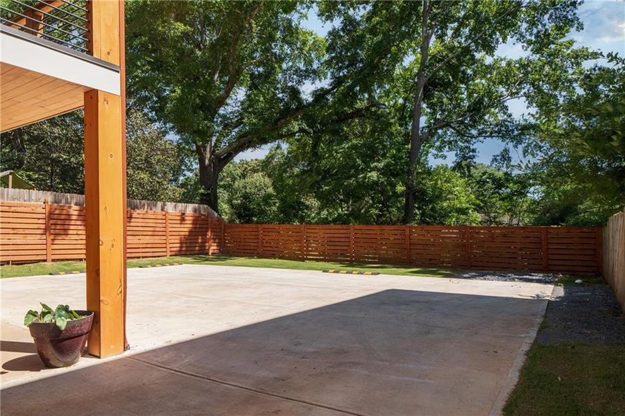 Exterior details and patio area of a home in , Atlanta (Image 28).