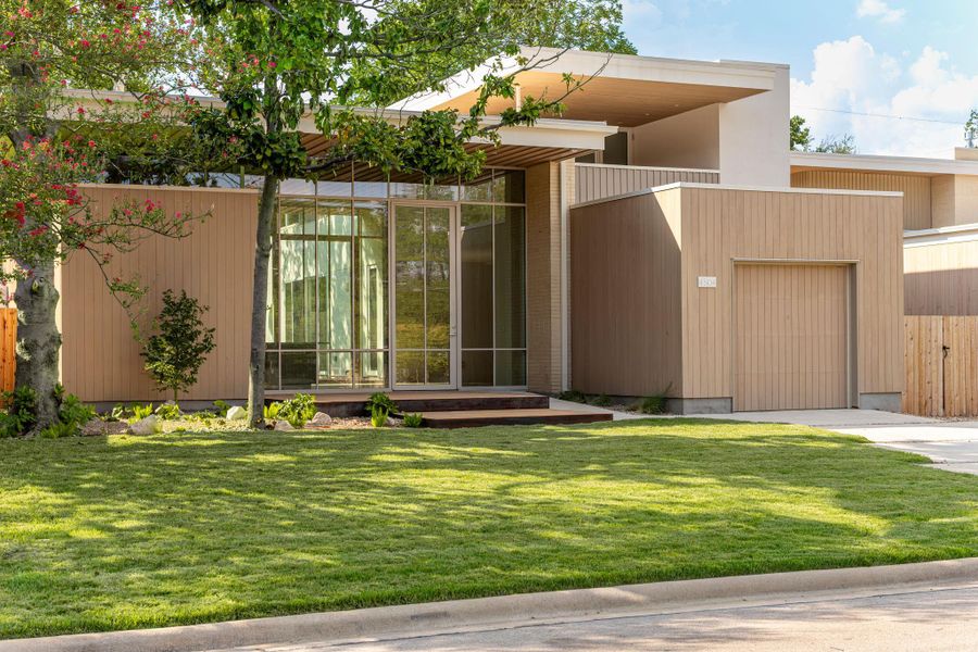 Exterior details and patio area of a home in , Austin (Image 26).