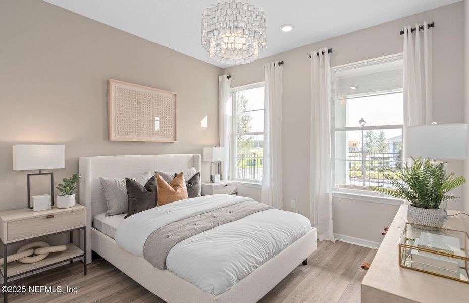 Furnished interior view inside a new home in Westerly Park at Wildlight, Yulee (Image 9).