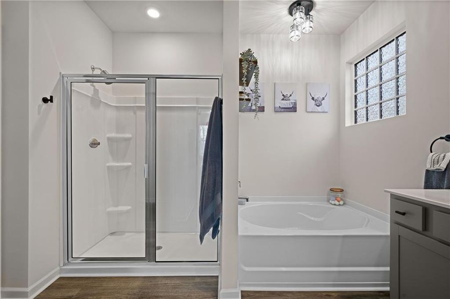 Furnished interior view inside a new home in Lost Creek, Dallas (Image 19).