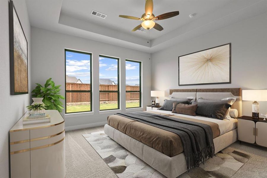 Furnished interior view inside a new home in Windsong Ranch, Prosper (Image 11). Furnished interior view inside a new home in Windsong Ranch, Prosper (Image 11).