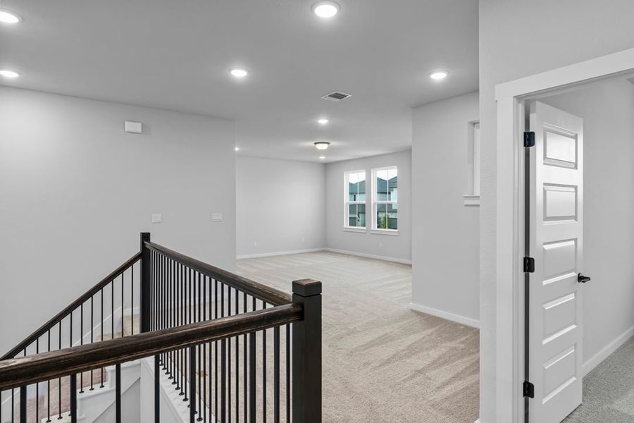 Spacious, unfurnished interior of a new home in Park Collection at Lariat, Liberty Hill (Image 36). Spacious, unfurnished interior of a new home in Park Collection at Lariat, Liberty Hill (Image 36).