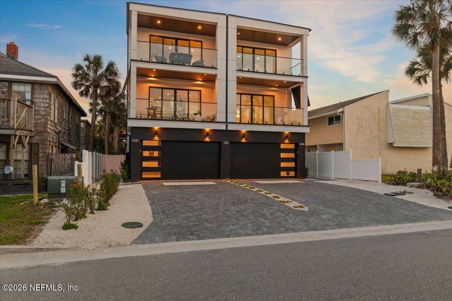 Front exterior of a new home in , Jacksonville Beach, FL, highlighting curb appeal (Image 36).