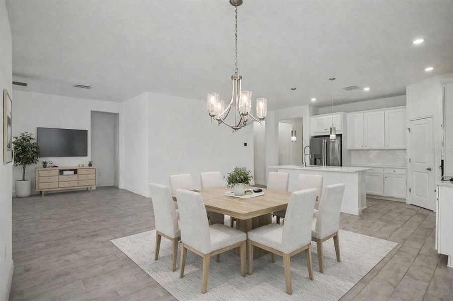 Furnished interior view inside a new home in Hills of Minneola, Minneola (Image 8). Furnished interior view inside a new home in Hills of Minneola, Minneola (Image 8).