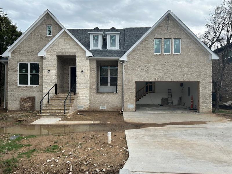 In-progress construction of a new home in , Flower Mound, TX (Image 6).