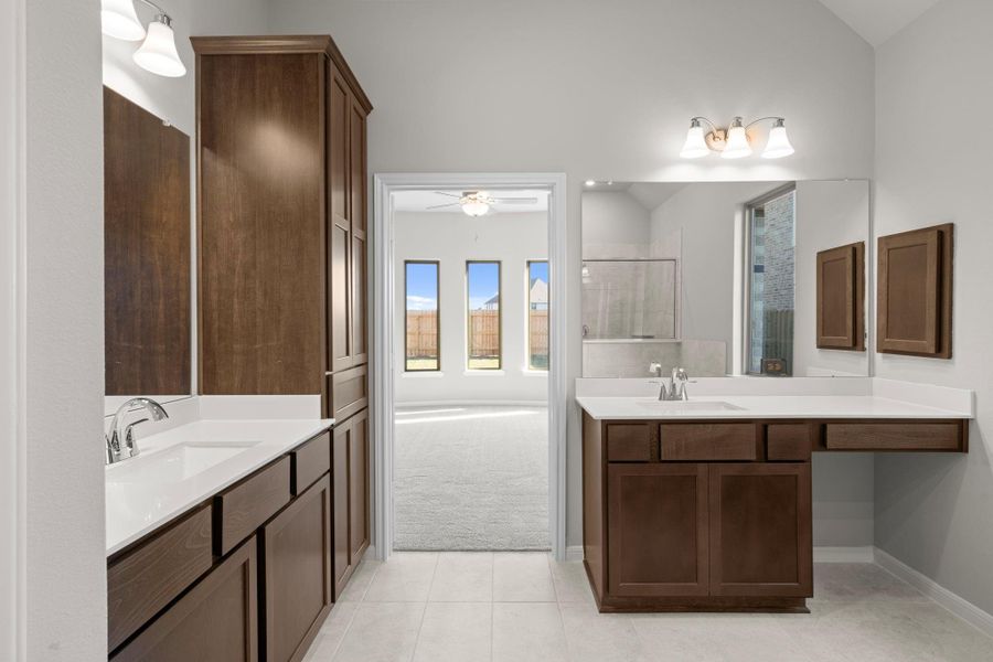 Furnished interior view inside a new home in The Meadows at Imperial Oaks 60', Conroe (Image 14).