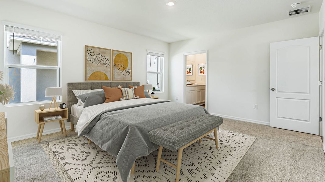 Furnished interior view inside a new home in Crossroads at Kelly Park, Apopka (Image 11).