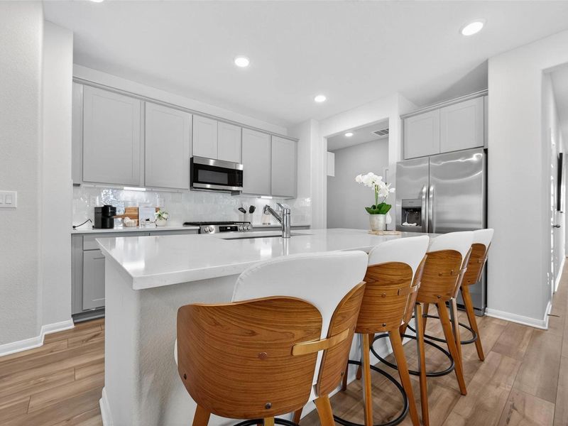 Furnished interior view inside a new home in Lakes at Black Oak, Magnolia (Image 9). Furnished interior view inside a new home in Lakes at Black Oak, Magnolia (Image 9).