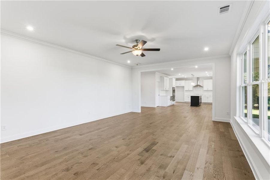 Spacious, unfurnished interior of a new home in The Estates at Hurricane Pointe, Douglasville (Image 42). Spacious, unfurnished interior of a new home in The Estates at Hurricane Pointe, Douglasville (Image 42).