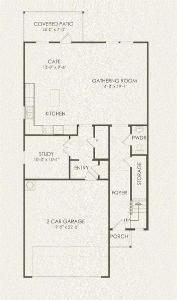 Pulte Homes, Modena floor plan