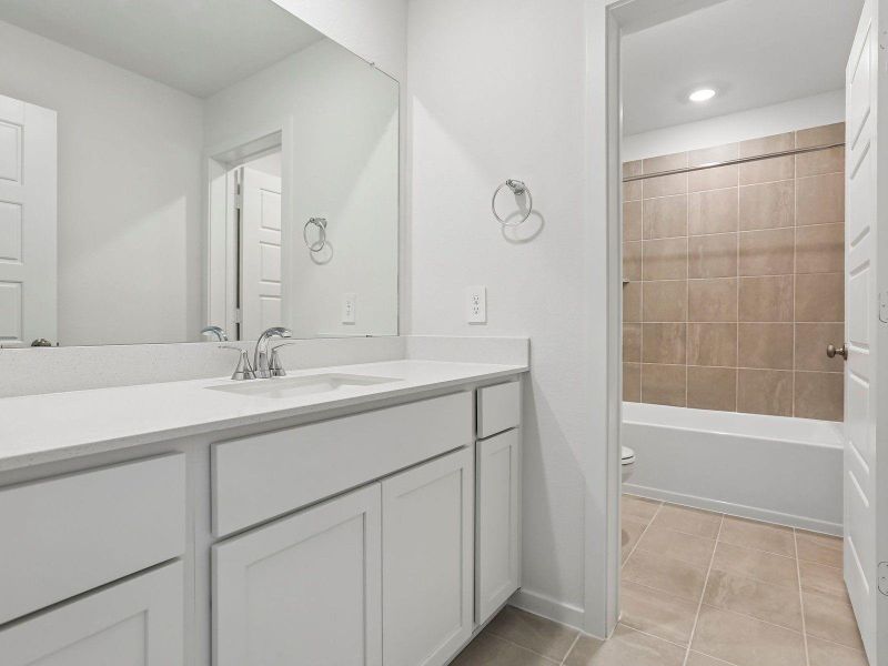 Furnished interior view inside a new home in Heights of Barbers Hill, Baytown (Image 8).