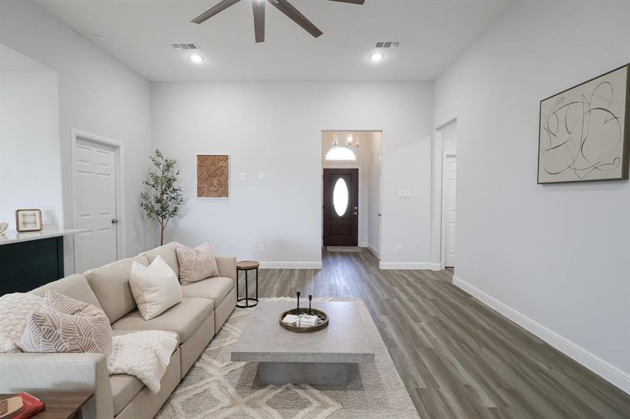 Furnished interior view inside a new home in , Weatherford (Image 10). Furnished interior view inside a new home in , Weatherford (Image 10).
