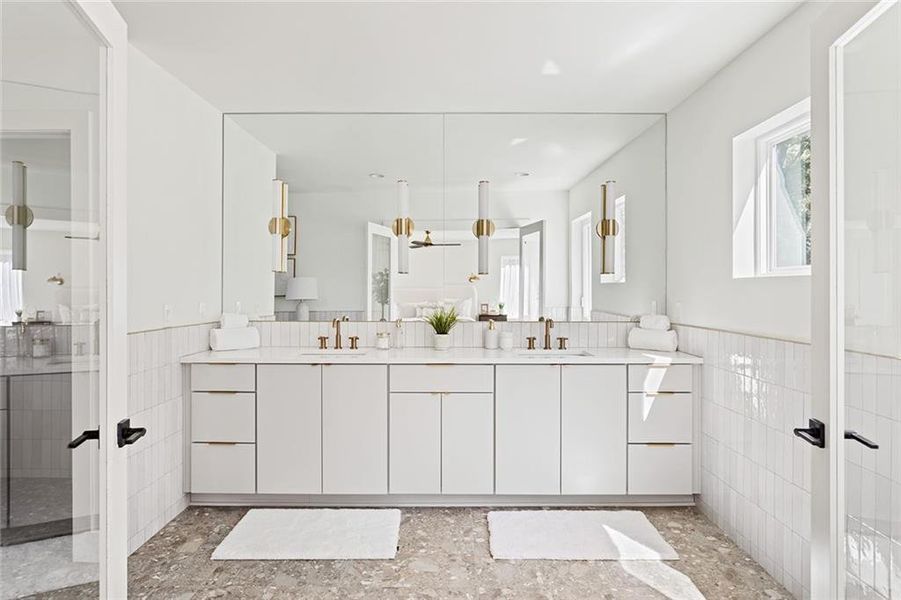 Furnished interior view inside a new home in , Atlanta (Image 18).