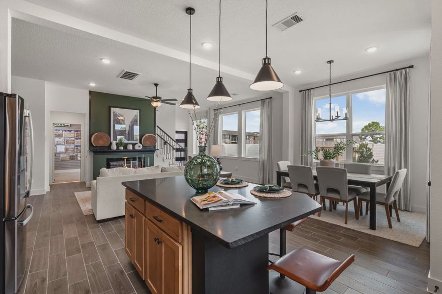 Representative furnished interior of a home built from the Chantilly 2 by Chesmar Homes in Park Hill, Stafford (Image 10).