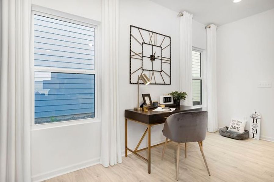 Representative furnished interior of a home built from the Miles II by True Homes in Colvin Park, Rock Hill (Image 14).