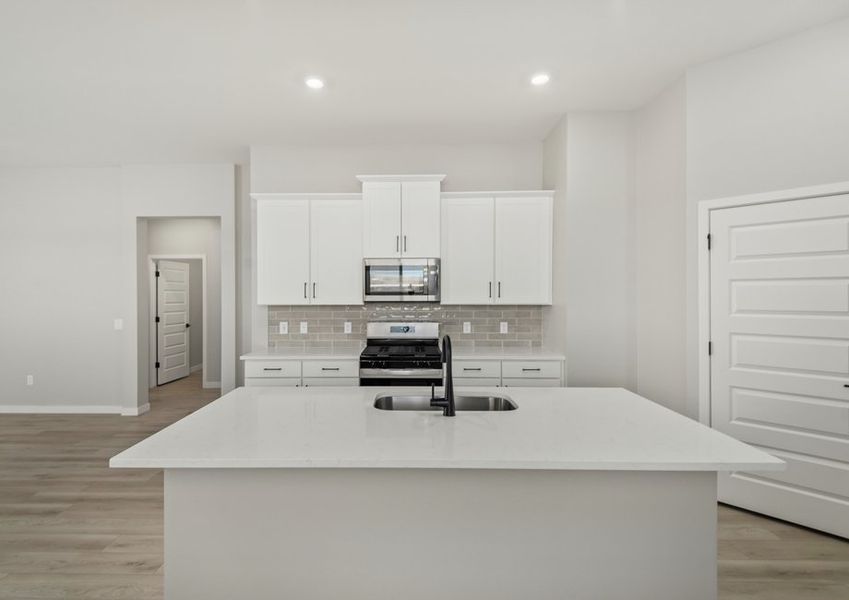 Spacious countertops are perfect for preparing your favorite foods.