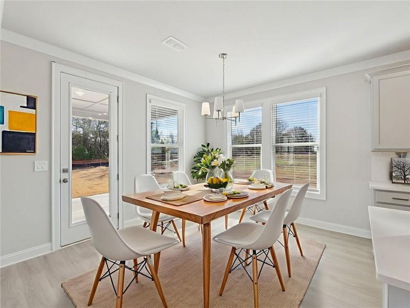 Furnished interior view inside a new home in River Pointe, Monroe (Image 9).