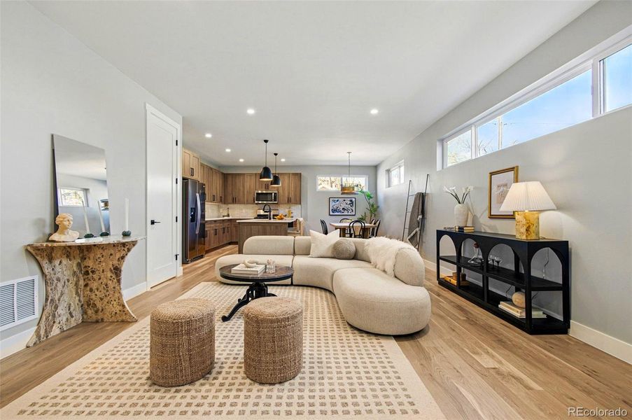 Furnished interior view inside a new home in , Denver (Image 6). Furnished interior view inside a new home in , Denver (Image 6).