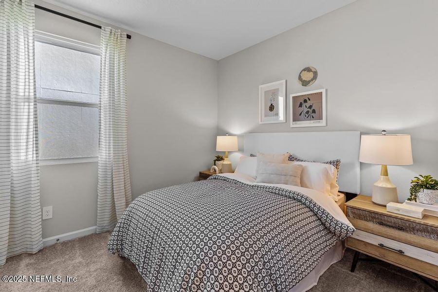Furnished interior view inside a new home in Palm Series at The Landings at Pecan Park, Jacksonville (Image 10).